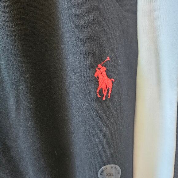 Polo Ralph Lauren [Read] Cotton Interlock Pants Drawstring Black White XXL - Picture 5 of 11